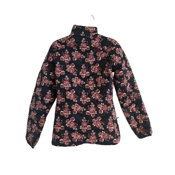 The North Face Women's Flare Down Jacket Urban Navy Floral Print Sz SP $160 - Picture 2 of 15